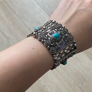 Silver and Turquoise Bracelet